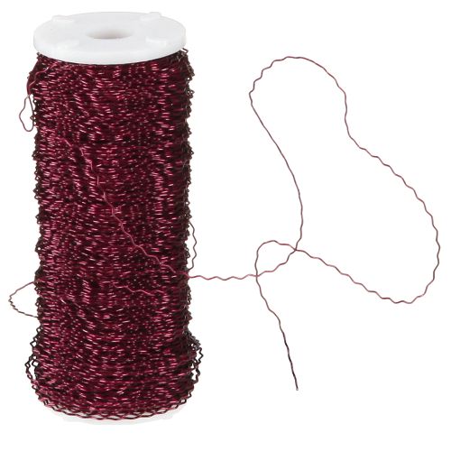 Artikel Bouilloneffektdraht Ø0,30mm 140m Bordeaux