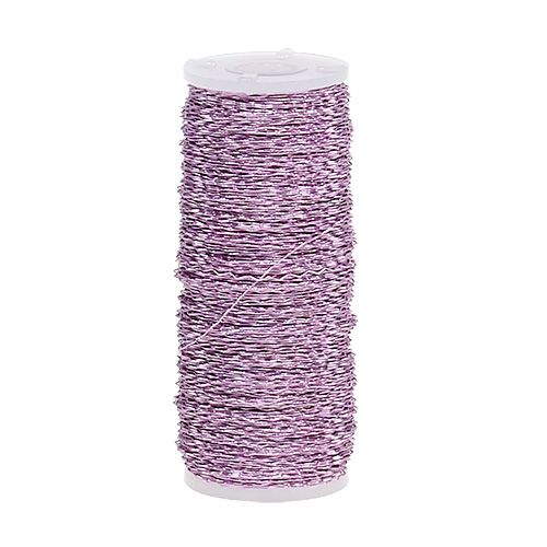 Bouilloneffektdraht Ø0,30mm 100g/140m Lavendel