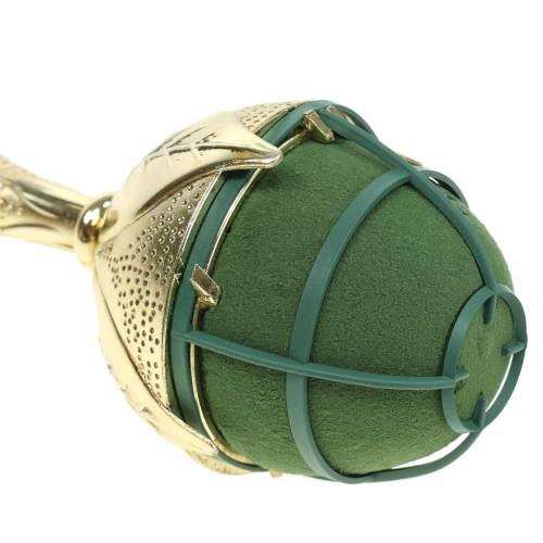 Floristik24 Brautstraußhalter Elegant Gold Steckschaum 2 St