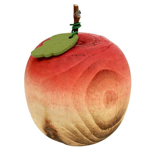 Floristik24 Birne und Apfel aus Holz Sortiment 6,5cm-8,5cm 4St