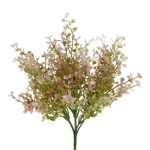 Floristik24 Buchsbaumzweig Rosa, Pink mit Glimmer 32cm