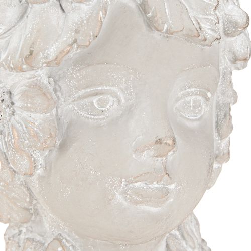 Artikel Büste aus Steinguss Skulptur Frau Übertopf Antik H21,5cm