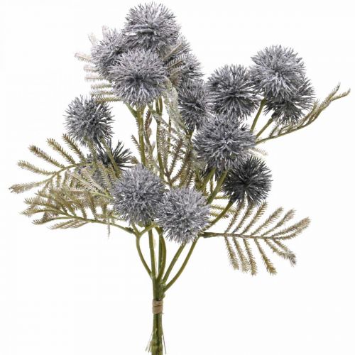 Floristik24 Kunstpflanzen Distel Blau Kugeldistel L33cm 3St