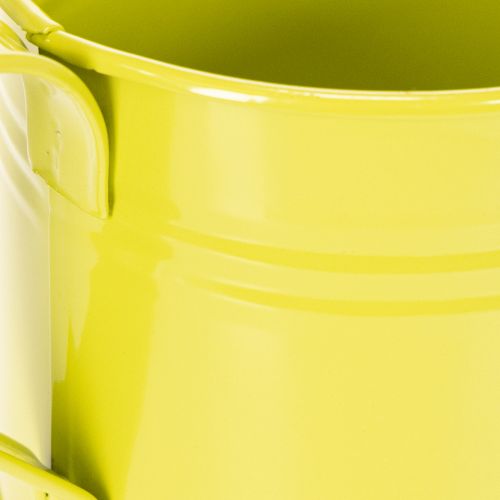 Bunte Gießkannen aus Metall Ø11cm H9,5cm, Tischdeko zum Bepflanzen 8er-Set | Floristik24.at