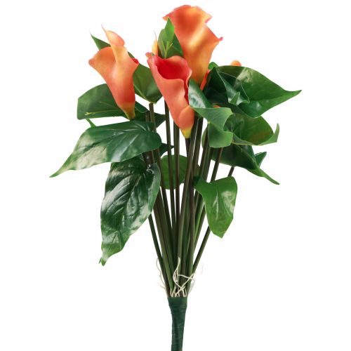 Artikel Calla Lilie Apricot Kalla Kunstblumen Orange Exoten 44cm