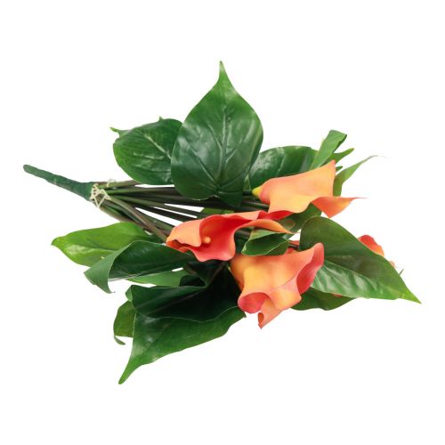 Artikel Calla Lilie Apricot Kalla Kunstblumen Orange Exoten 44cm