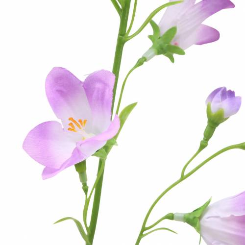 Floristik24 Künstliche Glockenblume Campanula Violett Weiß 66cm