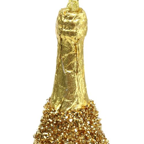 Artikel Champagnerflasche zum Hängen Hellgold 13,5cm