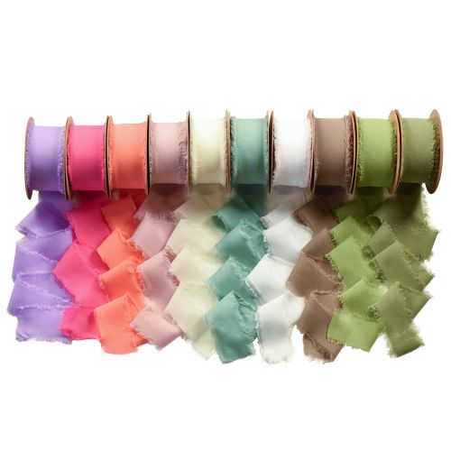 Chiffonband Stoffband 40mm 15m Verschiedene Farben