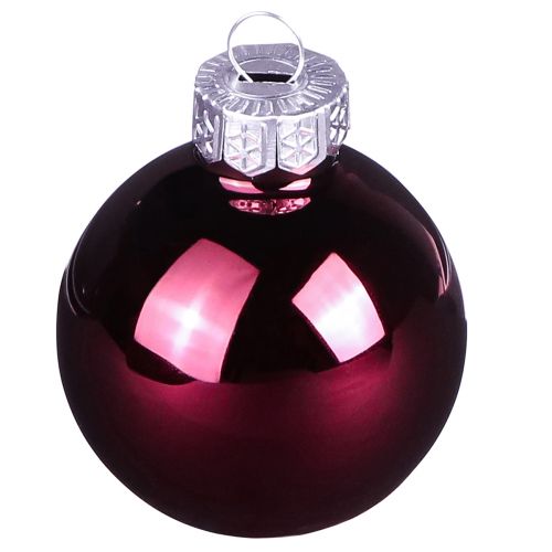 Christbaumkugeln Glas Baumkugeln Berry Mix Ø5cm 24 St Berry Rosa Beige creme glänzend | Floristik24.at