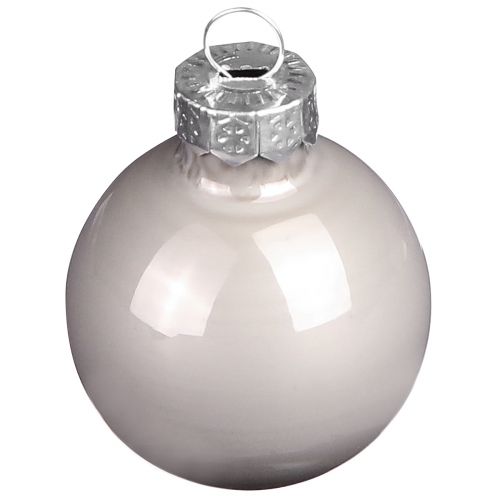 Floristik24 Christbaumkugeln aus Glas Grün Perlmuttgrau Ø5cm 24 St