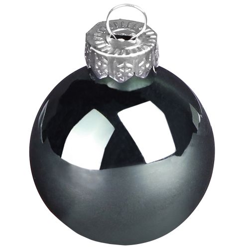 Christbaumkugeln aus Glas Grün Perlmuttgrau Ø5cm 24 St | Floristik24.at