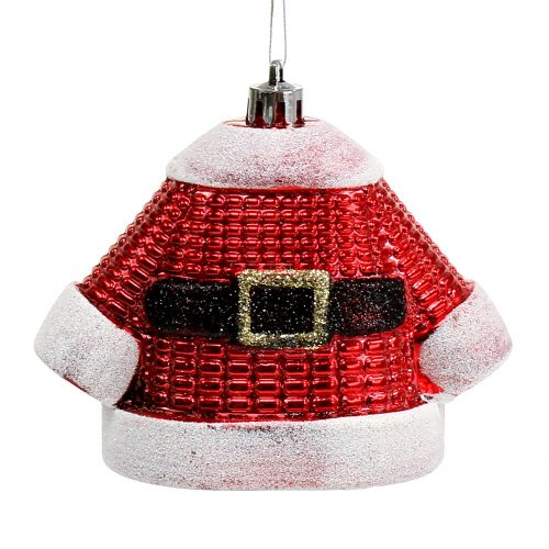 Floristik24 Weihnachtsbaumschmuck Rot, Weiß 3St