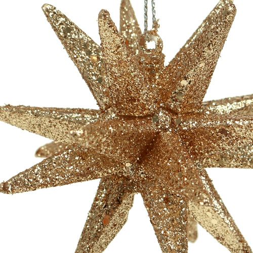 Artikel Christbaumschmuck Glitzersterne 7,5cm 8St Gold