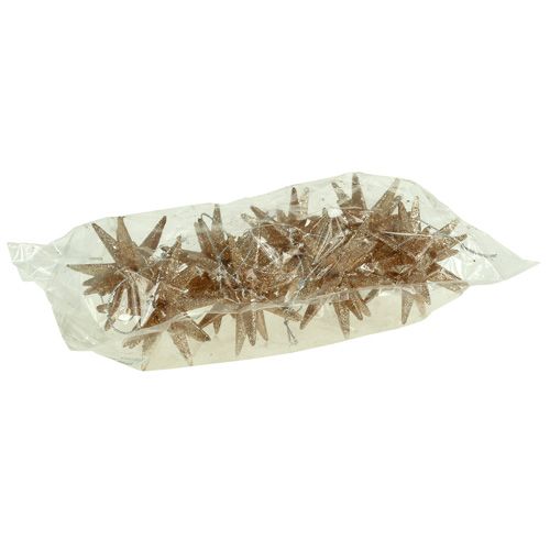 Floristik24 Christbaumschmuck Glitzersterne 7,5cm 8St Gold