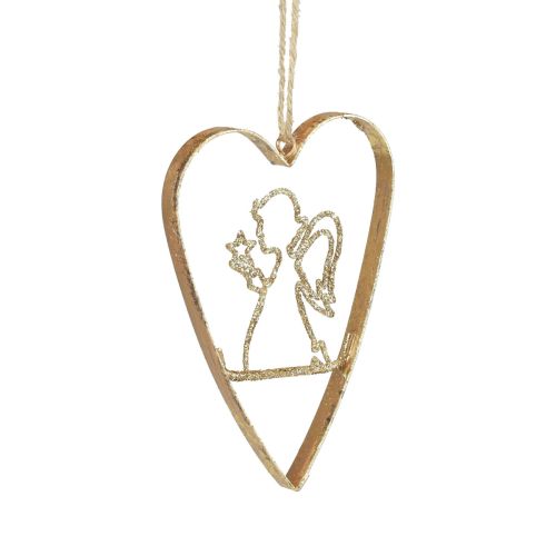 Artikel Christbaumschmuck Herz Metallherzen Deko Golden 12cm 6St