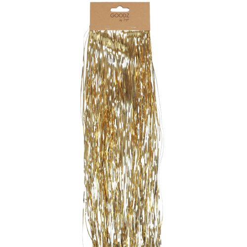 Floristik24 Christbaumschmuck Weihnachten, Lametta Gold 50cm