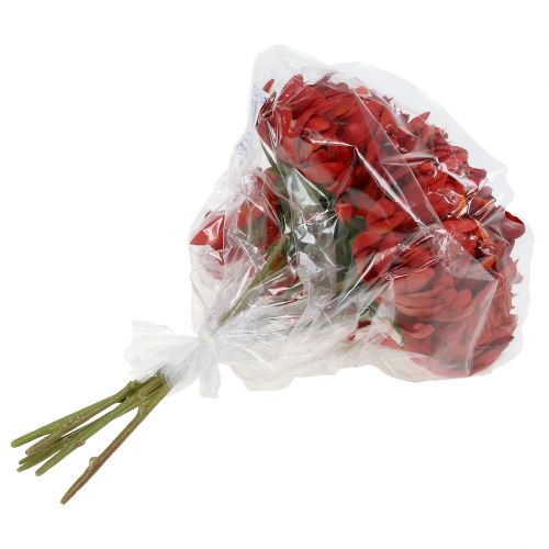 Artikel Chrysanthemen Strauß Zinnoberrot 28cm 6 St