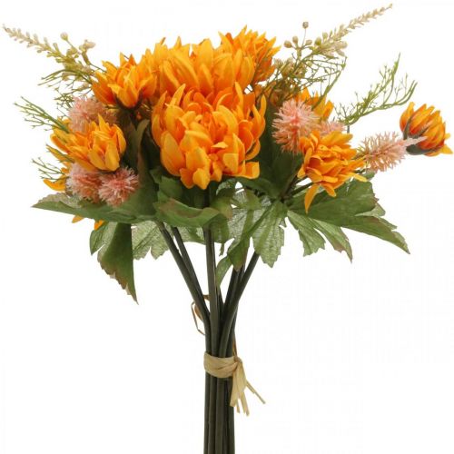 Floristik24 Chrysanthemenstrauß Mix Orange 35cm