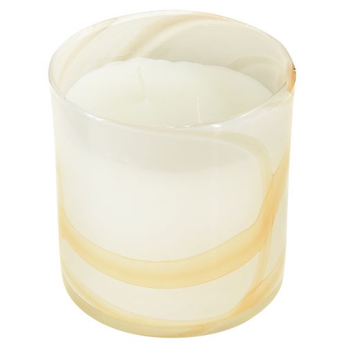 Citronella Kerze Duftkerze im Glas Weiß Ø12cm H12,5cm
