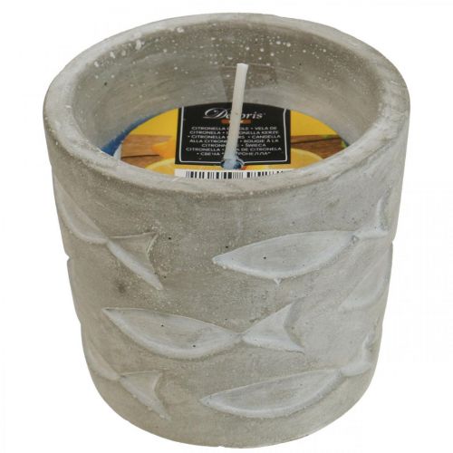 Floristik24 Citronella Kerze im Topf Duftkerze Zitrone Ø7,5cm H6,5cm