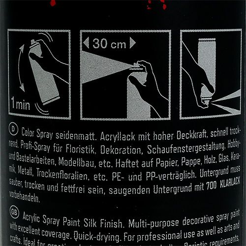 Floristik24 Color-Spray Matt Dunkelrot 400ml