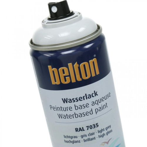 Belton free Wasserlack Grau Hochglanz Spray Lichtgrau 400ml