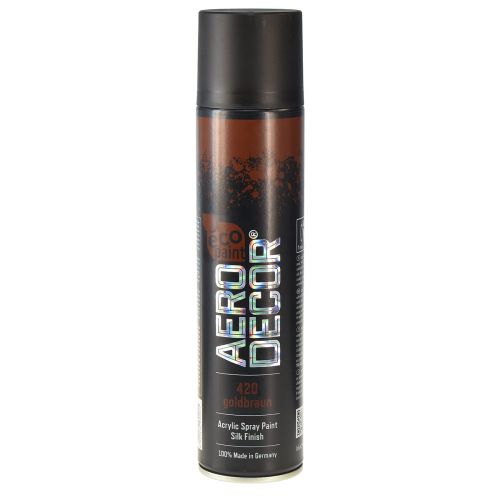 Floristik24 Color Spray Seidenmatt Sprühlack Farbe Goldbraun 400ml