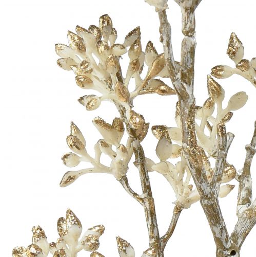 Artikel Dekozweig Weiß Gold Cornuszweig Künstlicher Zweig 48cm