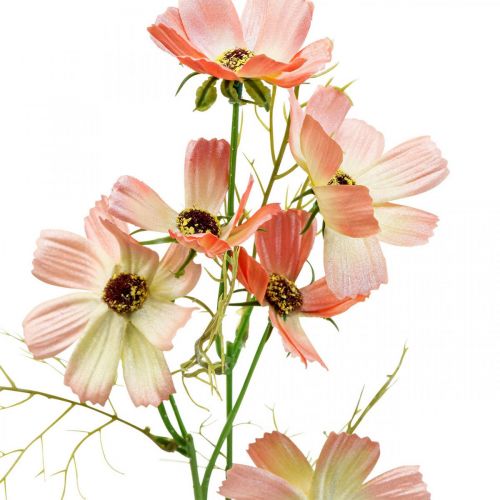 Floristik24 Cosmea Schmuckkörbchen Peach Kunstblumen Sommerblumen 61cm