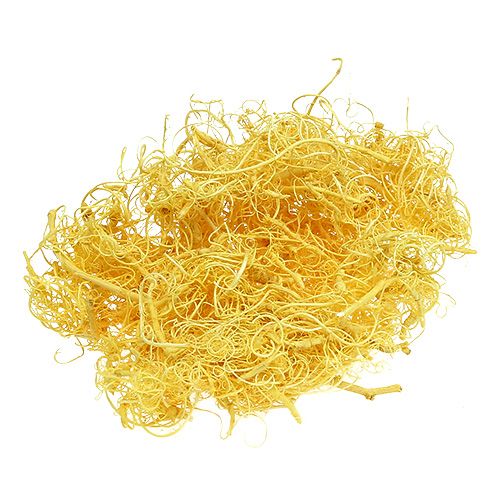 Floristik24 Curly Moos Hellgelb 350g