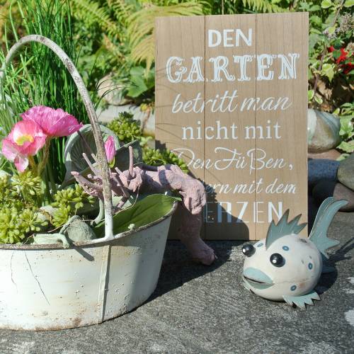 Holzschild zum Aufhängen „Garten“ 20cm x 30cm 2St