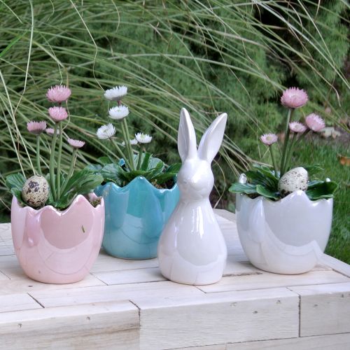 Floristik24 Deko Hase Braun Perlmutt 15,5cm 2St