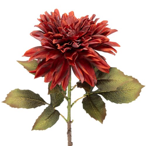 Kunstblume Dahlie 68cm Rot-Orange aus Seidenstoff und Kunststoff bestellen | Floristik24.at