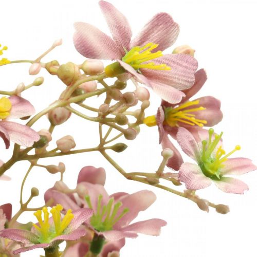 Artikel Dekozweig mit Blüten künstlich Rosa Daphne Zweig 110cm 3St