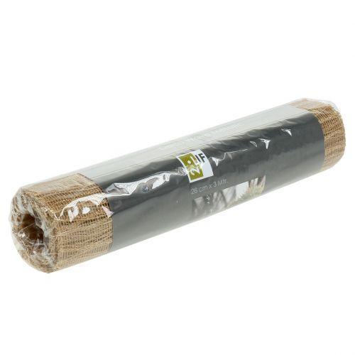 Floristik24 Deco Wave Tischband 26cm x 300cm Metallic-Gold
