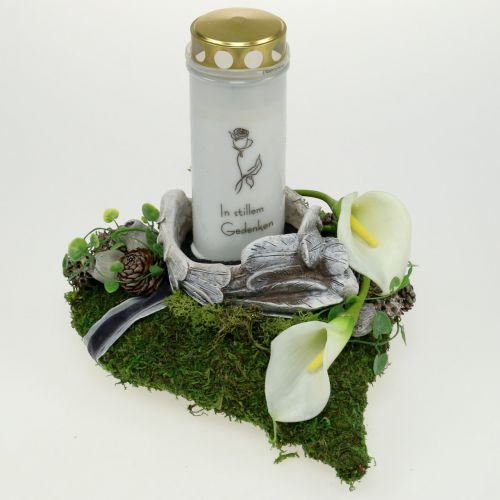 Floristik24 Pflanzherz Moos 28cm x 23cm