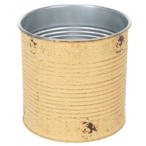 Deko-Pflanzgefäß Metall Apricot Ø15,5cm H15cm für Innen- und Außenbereich | Floristik24.at