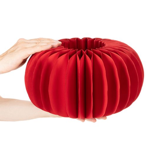 Wabenpapier Kürbis Dekoration, Papier, 34 cm, Rot, 2 Stück | Floristik24.at