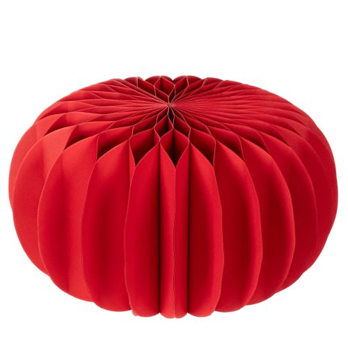 Wabenpapier Kürbis Dekoration, Papier, 34 cm, Rot, 2 Stück | Floristik24.at