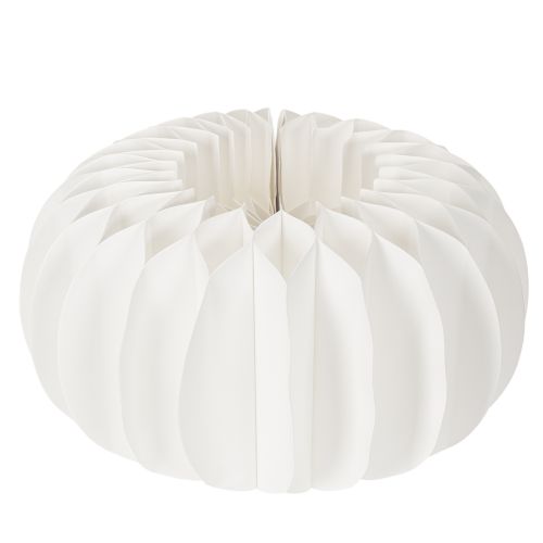 Papier-Dekokugel Kürbisform Weiß 34 cm 2 Stück bestellen | Floristik24.at