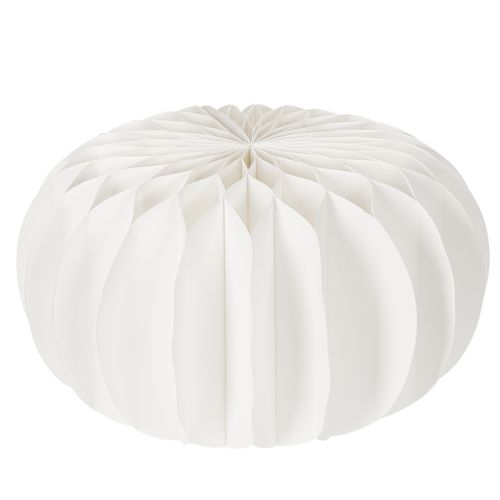 Papier-Dekokugel Kürbisform Weiß 34 cm 2 Stück | Floristik24.at