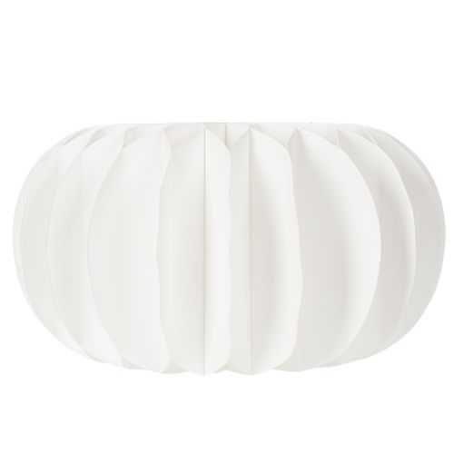 Papier-Dekokugel Kürbisform Weiß 34 cm 2 Stück | Floristik24.at