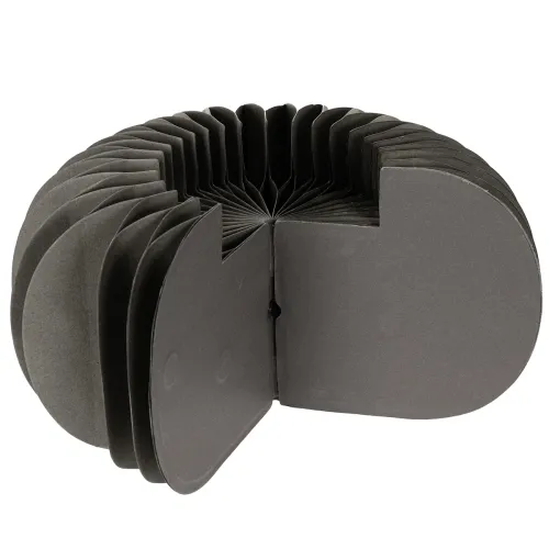 Set Papier-Dekoring Kürbis, dunkelgrau, 24 cm, 4 Stück | Floristik24.at