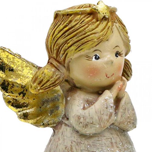 Floristik24 Deko Engel Weihnachtsengel Engelsfigur Engelpaar H10cm 2St