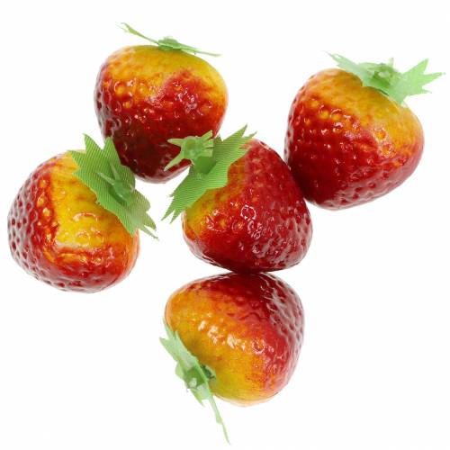 Floristik24 Deko-Erdbeeren 2,5cm 12 St