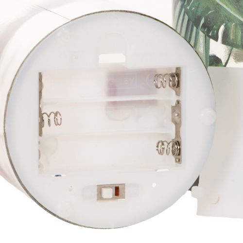 Deko-Flaschen aus Glas mit LED und Flamingo-Motiv 37,5cm Warmweiß 2er-Set | Floristik24.at