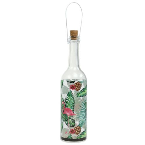 Artikel Deko-Flasche LED Flamingo 37,5cm Warmweiß 2St