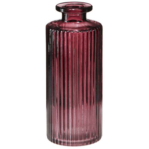 Artikel Deko Flaschen Glas Retro Minivasen Berry H13cm 6 St