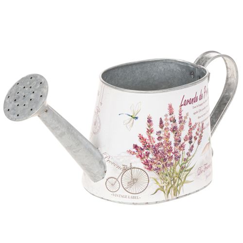 Deko Gießkanne Metall Lavendelmotiv 30×11×14,5 cm für Innenbereich bestellen | Floristik24.at